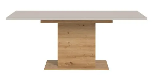 Esstisch Motion | ausziehbar | Säule | Kaschmir / Artisan |150(190)x90