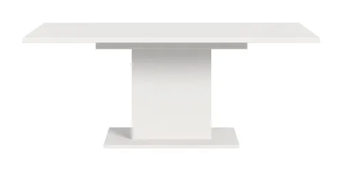 Esstisch Motion | ausziehbar | Säulen-Fußgestell | weiß | 150(190)x90
