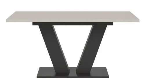 Esstisch Motion | ausziehbar | V-Fuß | grau / Kaschmir | 150(190)x90