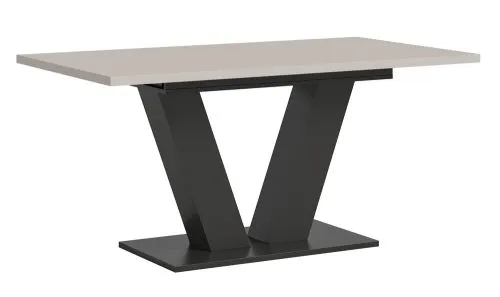 Esstisch Motion | ausziehbar | V-Fuß | grau / Kaschmir | 150(190)x90