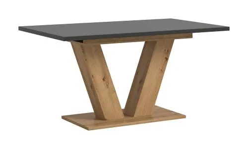 Esstisch Motion | ausziehbar | V-Fußgestell | Artisan Eiche / grau | 150(190)x80
