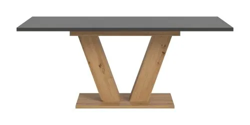 Esstisch Motion | ausziehbar | V-Fußgestell | Artisan Eiche / grau | 150(190)x90