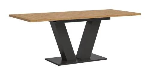 Esstisch Motion | ausziehbar | V-Fußgestell | Artisan Eiche / grau | 150(190)x90