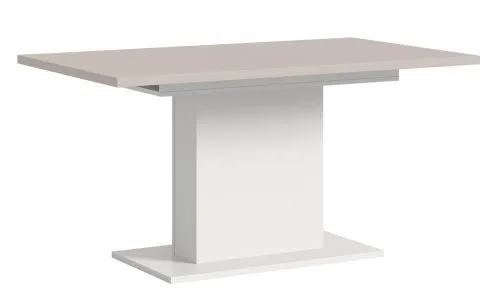 Esstisch Motion | ausziehbar | weiß / Kaschmir | 150(190)x90