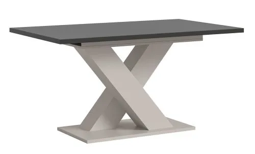 Esstisch Motion | ausziehbar | X-Fuß| grau / Kaschmir | 150(190)x90
