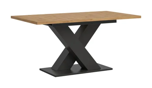 Esstisch Motion | ausziehbar | X-Fußgestell | Artisan Eiche / grau | 150(190)x90
