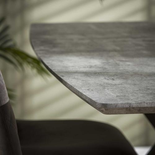 Esstisch Nabia | Bootsform | 160/190x90 | Beton Dekor | verschiedene Größen