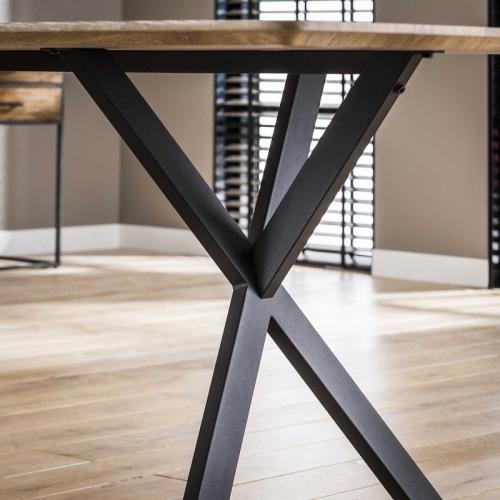 Esstisch Nabia | Bootsform | 160/190x90 | Eiche antiquewash | verschiedene Größen