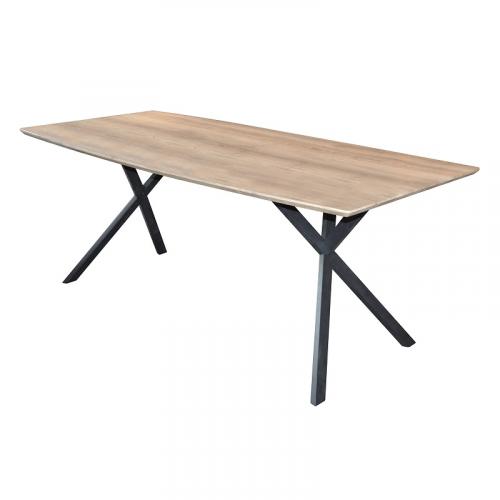 Esstisch Nabia | Bootsform | 160/190x90 | Eiche antiquewash | verschiedene Größen