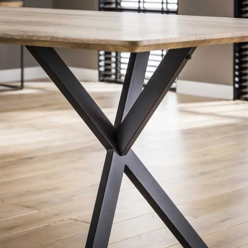 Esstisch Nabia | Bootsform | Eiche antiquewash | 190 x 90