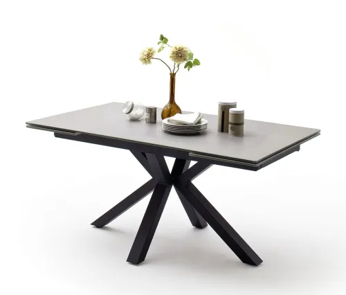 Esstisch Nagano | hellgrau | ausziehbar | 160(240) x 90