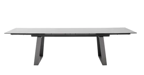 Esstisch Narbonne | grau / schwarz | ausziehbar | 200(300) x 100