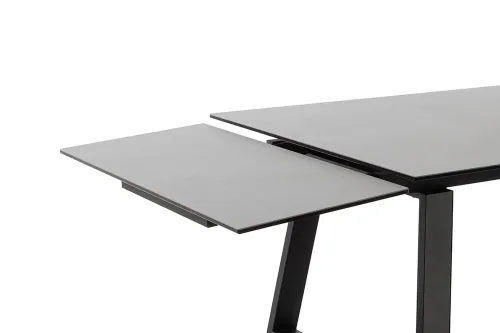 Esstisch Narbonne | grau / schwarz | ausziehbar | 200(300) x 100