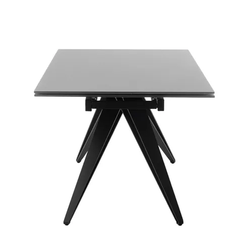 Esstisch Nemuro | grau / schwarz | ausziehbar | 160(240) x 90