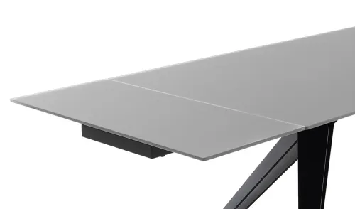 Esstisch Nemuro | grau / schwarz | ausziehbar | 160(240) x 90