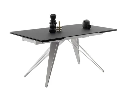 Esstisch Nemuro | schwarz | ausziehbar | 160(240) x 90