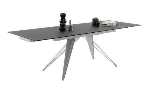 Esstisch Nemuro | schwarz | ausziehbar | 160(240) x 90