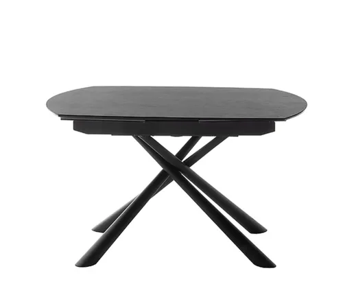 Esstisch Nicosia | anthrazit / schwarz | ausziehbar | 130(190) x 100