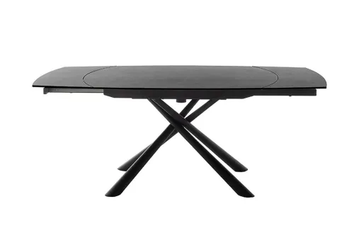 Esstisch Nicosia | anthrazit / schwarz | ausziehbar | 130(190) x 100