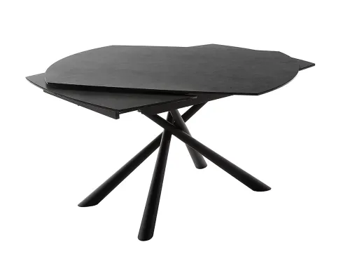 Esstisch Nicosia | anthrazit / schwarz | ausziehbar | 130(190) x 100