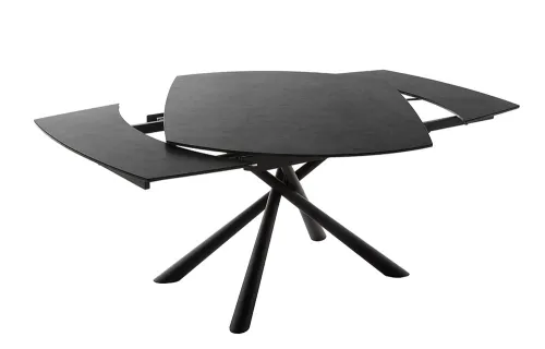 Esstisch Nicosia | anthrazit / schwarz | ausziehbar | 130(190) x 100