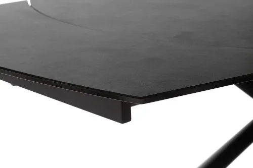 Esstisch Nicosia | anthrazit / schwarz | ausziehbar | 130(190) x 100