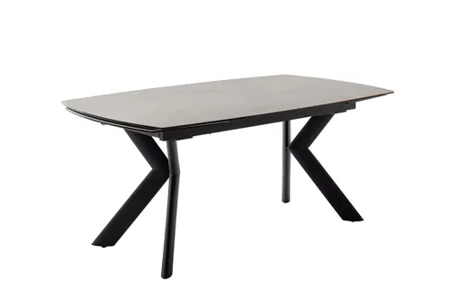 Esstisch Ossana | anthrazit / schwarz | ausziehbar | 180(260) x 100