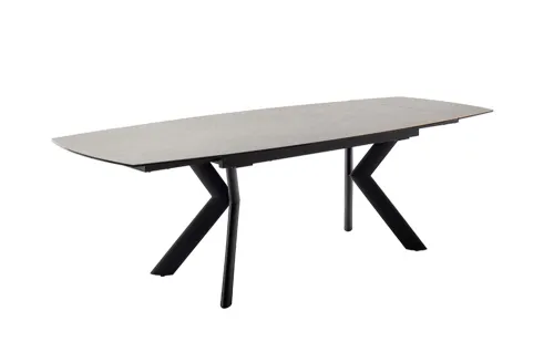 Esstisch Ossana | anthrazit / schwarz | ausziehbar | 180(260) x 100