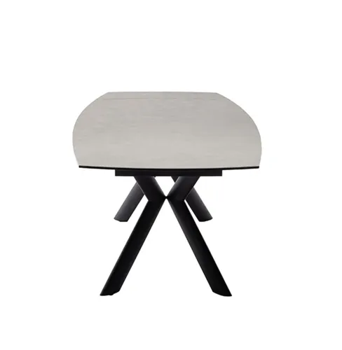 Esstisch Ossana | anthrazit / schwarz | ausziehbar | 180(260) x 100