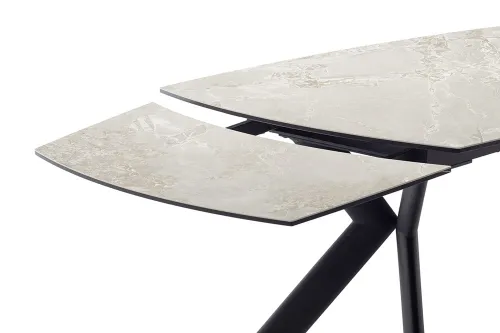 Esstisch Ossana | grau / schwarz | ausziehbar | 180(260) x 100