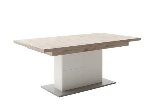 Esstisch Palermo | 180(280)x100 | ausziebar | Soft white / Viking Oak