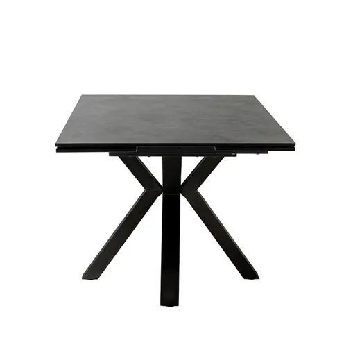 Esstisch Pallini | anthrazit / schwarz | ausziehbar | 90(150) x 90