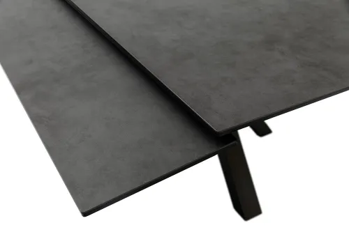 Esstisch Pallini | anthrazit / schwarz | ausziehbar | 90(150) x 90