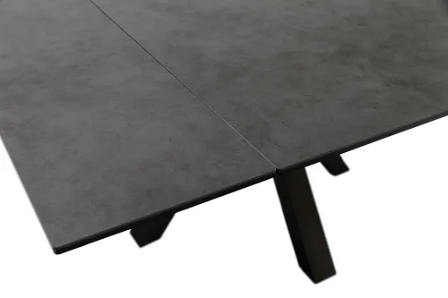 Esstisch Pallini | anthrazit / schwarz | ausziehbar | 90(150) x 90