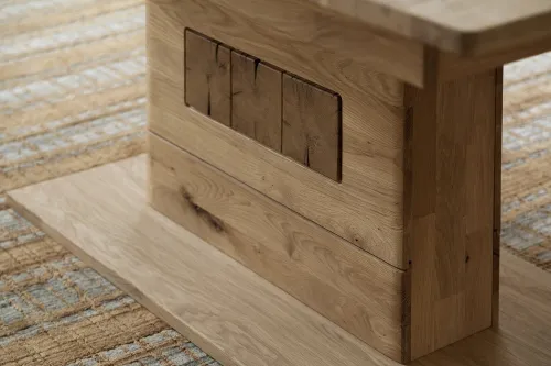 Esstisch Palma | ausziehbar | Ast /Balkeneiche | 180(230)x100