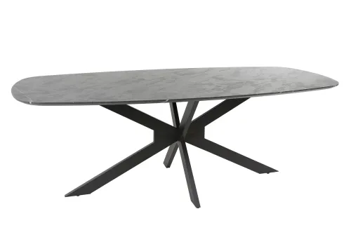 Esstisch Payson oval | Marmor Optik | 215x105 cm