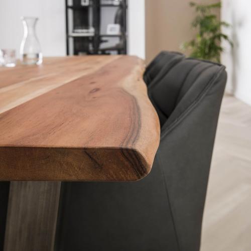 Esstisch Phasis | Akazie massiv | 240/300x100 | verschiedene Größen | Baumstamm | natur