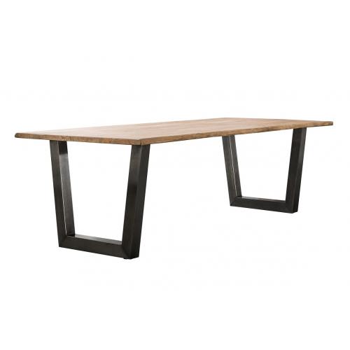 Esstisch Phasis | Akazie massiv | 240/300x100 | verschiedene Größen | Baumstamm | natur