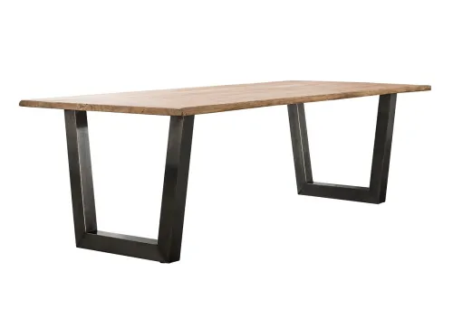 Esstisch Phasis | Akazie massiv | Baumstamm | natur 300x100