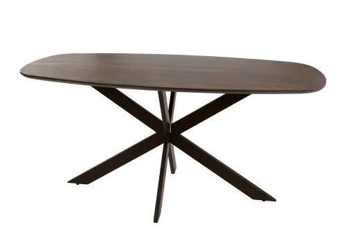 Esstisch Poem | 150/180/215cm | dänisch oval | Akazie massiv | braun | verschiedene Größen