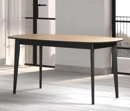 Esstisch Ronin | 160 x 90 | Eiche / schwarz