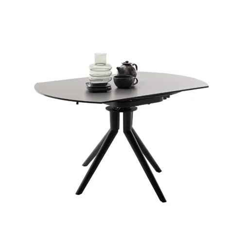 Esstisch Rubikon | anthrazit | rund | ausziehbar | Ø 90(135) cm