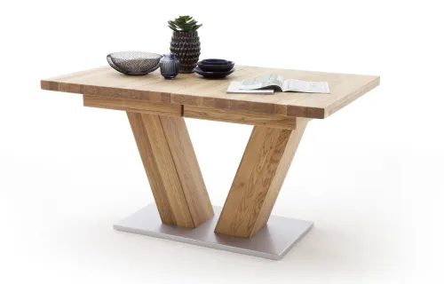 Esstisch Säulentisch Managua | Wildeiche massiv | 140 x90 cm