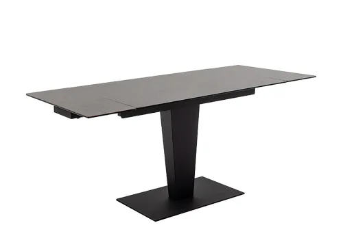 Esstisch Säulentisch Pesaro | anthrazit / schwarz | ausziehbar | 120(180) x 80