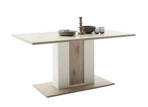 Esstisch Santerno | 160x90 | Soft white / Viking Oak