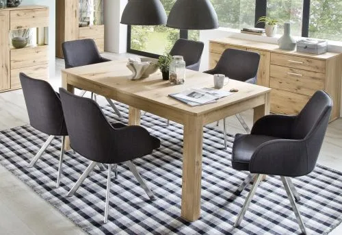 Esstisch Santori | ausziehbar | 160(260)x90 | Eiche Bianco