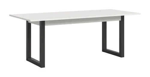 Esstisch Seattle | ausziehbar | weiß / grau | 150(190)x80