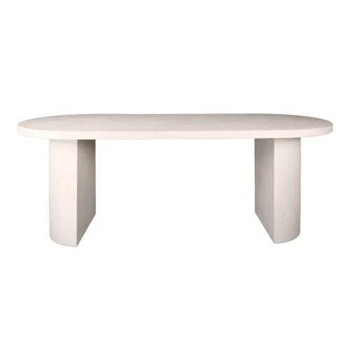 Esstisch Shiro | Mamorkomposit | Cremeweiß | 215cm