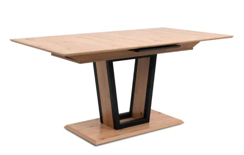 Esstisch Soria | Ausziehtisch | 160(200)x90 | Artisan Oak / schwarz