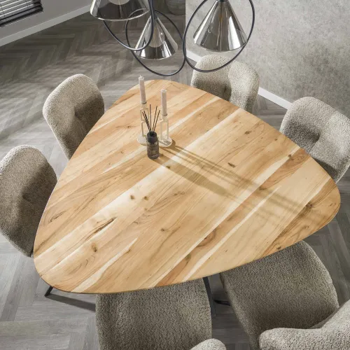 Esstisch Soso | Dreieck | 135 cm | Akazie massiv | Natur